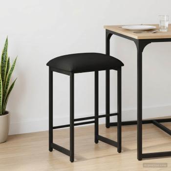 Barhocker Schwarz 40 x 32 x 74 cm Holzwerkstoff