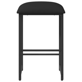 Barhocker Schwarz 40 x 32 x 74 cm Holzwerkstoff