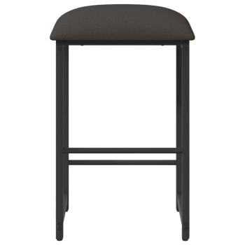 Barhocker 2 Stk. Dunkelgrau 40 x 32 x 74 cm Holzwerkstoff