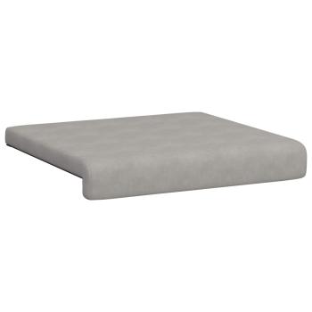 Bankkissen 4 stk. Mikrofaser Hellgrau Tiefe 35 cm