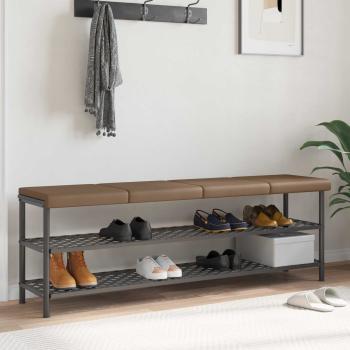 ARDEBO.de - Bankkissen 4 stk. Kunstleder Cappuccino Tiefe 35 cm