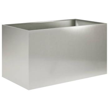 Garten-Pflanzgefäß Silber 100 x 50 x 50 cm Edelstahl