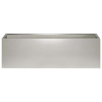 Garten-Pflanzgefäß 2 stk. Silber 100 x 30 x 30 cm Edelstahl