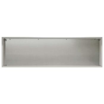 Garten-Pflanzgefäß 2 stk. Silber 100 x 30 x 30 cm Edelstahl