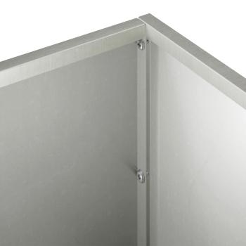 Garten-Pflanzgefäß Silber 80 x 30 x 30 cm Edelstahl