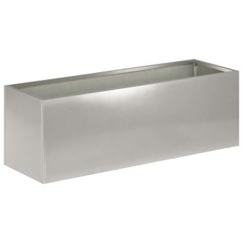 Garten-Pflanzgefäß 2 stk. Silber 60 x 20 x 20 cm Edelstahl