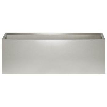 Garten-Pflanzgefäß 2 stk. Silber 60 x 20 x 20 cm Edelstahl