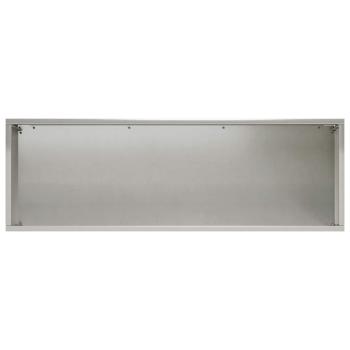 Garten-Pflanzgefäß 2 stk. Silber 60 x 20 x 20 cm Edelstahl