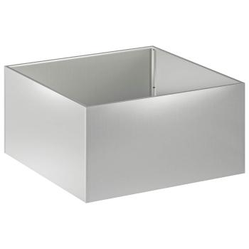 Garten-Pflanzgefäß 2 stk. Silber 80 x 80 x 40 cm