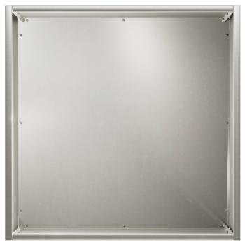 Garten-Pflanzgefäß Silber 45 x 45 x 45 cm Edelstahl
