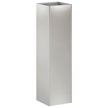 Garten-Pflanzgefäß Silber 20 x 20 x 75 cm Edelstahl