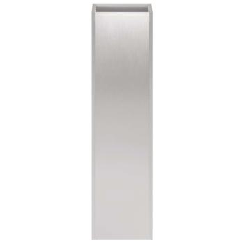 Garten-Pflanzgefäß Silber 20 x 20 x 75 cm Edelstahl