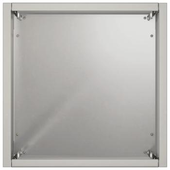 Garten-Pflanzgefäß Silber 20 x 20 x 75 cm Edelstahl