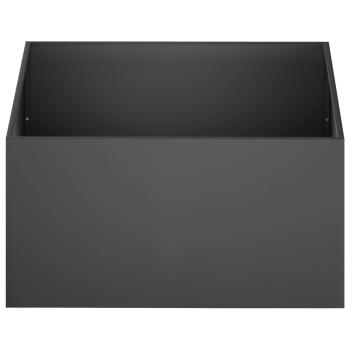 Garten-Pflanzgefäß 2 stk. Schwarz 80 x 80 x 40 cm