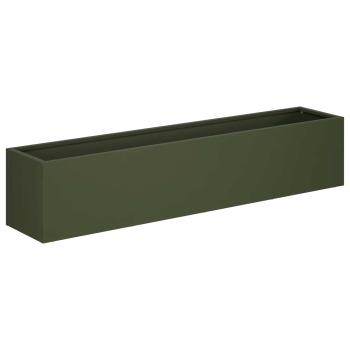 Garten-Pflanzgefäß 2 stk. Olivgrün 80 x 20 x 20 cm
