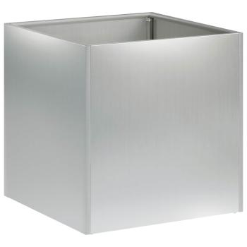 Garten-Pflanzgefäß 2 stk. Silber 25 x 25 x 25 cm