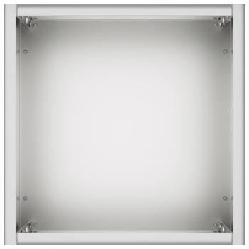 Garten-Pflanzgefäß Silber 20 x 20 x 50 cm Verzinkter Stahl