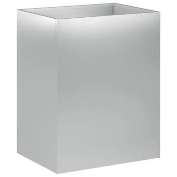 Garten-Pflanzgefäß Silber 40 x 30 x 50 cm Verzinkter Stahl