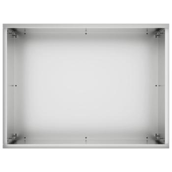 Garten-Pflanzgefäß Silber 40 x 30 x 50 cm Verzinkter Stahl