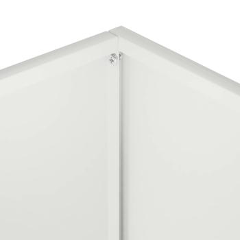 Garten-Pflanzgefäß Weiß 40 x 20 x 50 cm Kaltgewalzter Stahl