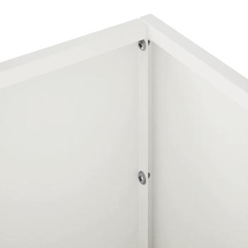 Garten-Pflanzgefäß Weiß 80 x 20 x 20 cm Kaltgewalzter Stahl