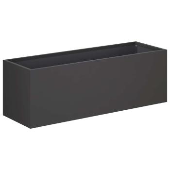 Garten-Pflanzgefäß 2 stk. Schwarz 40 x 20 x 20 cm