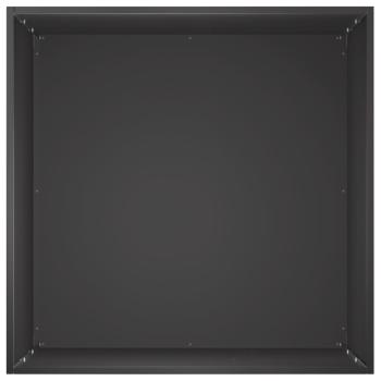 Garten-Pflanzgefäß 2 stk. Schwarz 40 x 40 x 75 cm