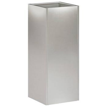 Garten-Pflanzgefäß Silber 20 x 20 x 40 cm Edelstahl
