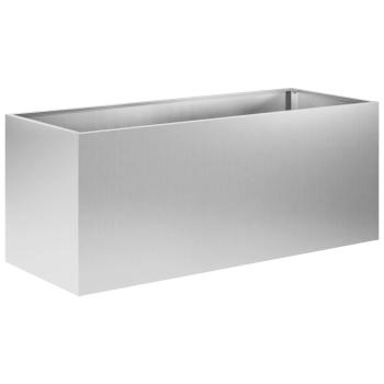 Garten-Pflanzgefäß 2 stk. Silber 80 x 40 x 40 cm
