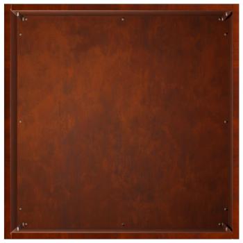 Garten-Pflanzgefäß Rostoptik 45 x 45 x 45 cm Wetterfeststahl