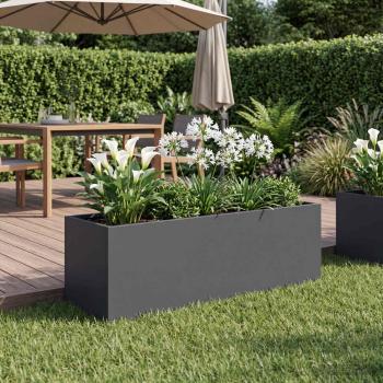 ARDEBO.de - Garten-Pflanzgefäß Anthrazit 60 x 20 x 20 cm