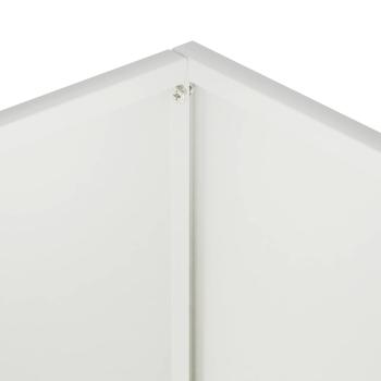 Garten-Pflanzgefäß Weiß 20 x 20 x 20 cm Kaltgewalzter Stahl
