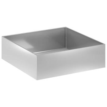 Garten-Pflanzgefäß 2 stk. Silber 80 x 80 x 30 cm