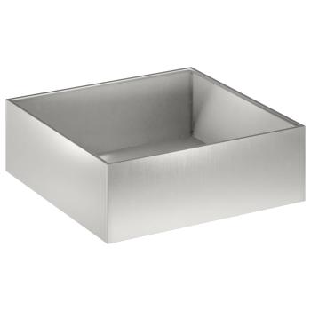 Garten-Pflanzgefäß 2 stk. Silber 60 x 60 x 20 cm Edelstahl
