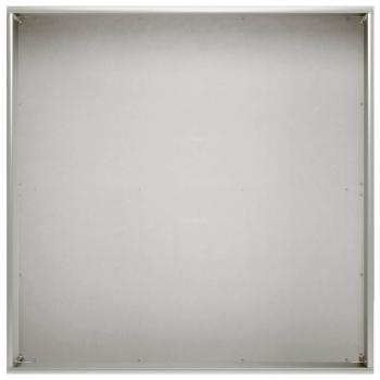 Garten-Pflanzgefäß 2 stk. Silber 60 x 60 x 20 cm Edelstahl