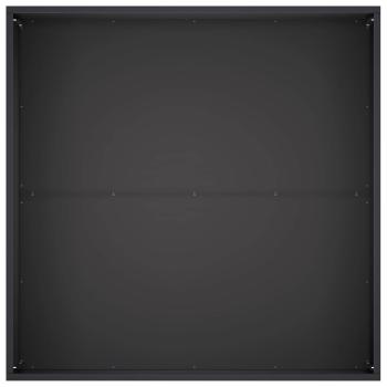Garten-Pflanzgefäß Schwarz 80 x 80 x 40 cm Kaltgewalzter Stahl