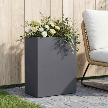 ARDEBO.de - Garten-Pflanzgefäß Anthrazit 40 x 20 x 50 cm