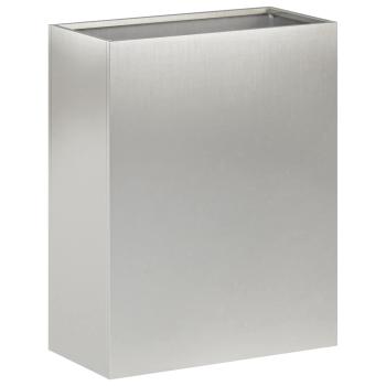 Garten-Pflanzgefäß Silber 40 x 20 x 40 cm Edelstahl