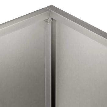 Garten-Pflanzgefäß Silber 40 x 20 x 40 cm Edelstahl