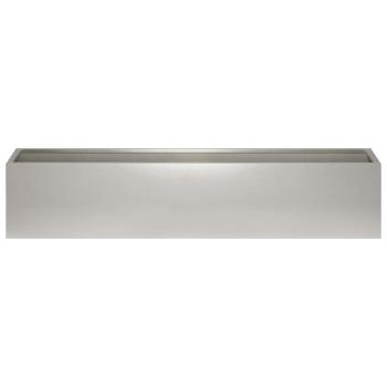 Garten-Pflanzgefäß Silber 100 x 20 x 20 cm Edelstahl