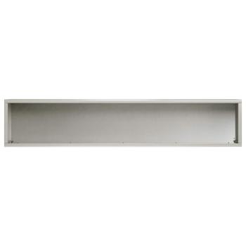 Garten-Pflanzgefäß Silber 100 x 20 x 20 cm Edelstahl