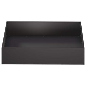 Garten-Pflanzgefäß 2 stk. Schwarz 80 x 80 x 20 cm