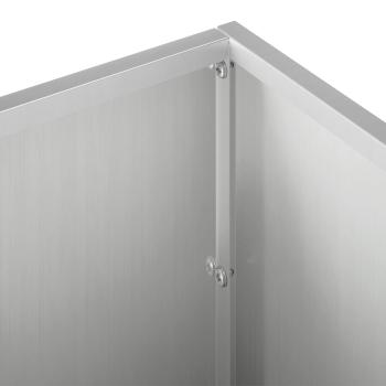Garten-Pflanzgefäß Silber 60 x 20 x 20 cm Verzinkter Stahl