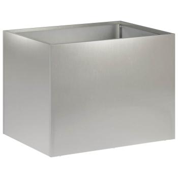 Garten-Pflanzgefäß 2 stk. Silber 40 x 30 x 30 cm Edelstahl