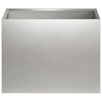 Garten-Pflanzgefäß 2 stk. Silber 40 x 30 x 30 cm Edelstahl