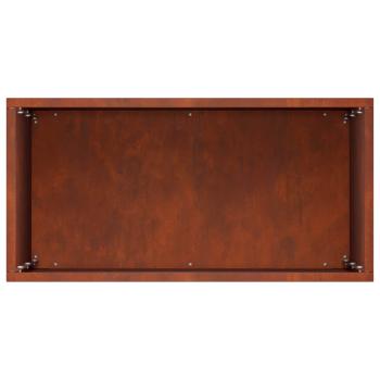 Garten-Pflanzgefäß Rostoptik 40 x 20 x 40 cm Wetterfeststahl