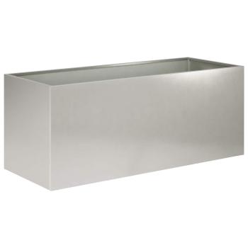 Garten-Pflanzgefäß Silber 80 x 40 x 40 cm Edelstahl