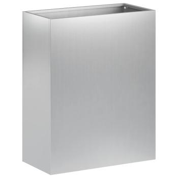 Garten-Pflanzgefäß Silber 40 x 20 x 40 cm Verzinkter Stahl