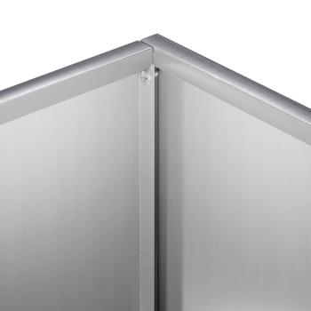 Garten-Pflanzgefäß Silber 40 x 20 x 40 cm Verzinkter Stahl