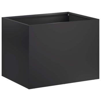 Garten-Pflanzgefäß 2 stk. Schwarz 40 x 30 x 30 cm